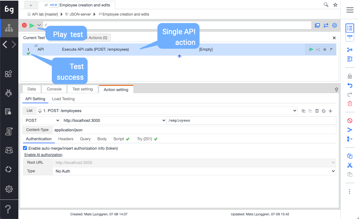 Boozang | API testing with Boozang and JSON server - Boozang